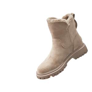Botas de nieve para mujeres aisladas con forro sintético de caña media