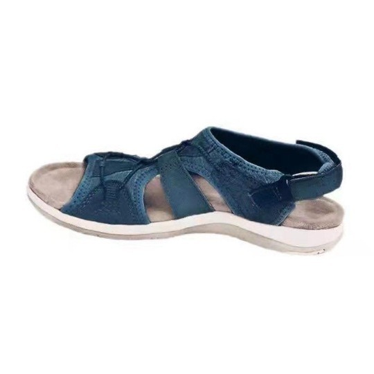 Sandalias de tacón bajo para mujer con ajuste ancho