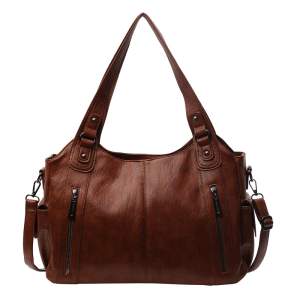 Bolso de mano convertible espacioso de poliuretano para damas