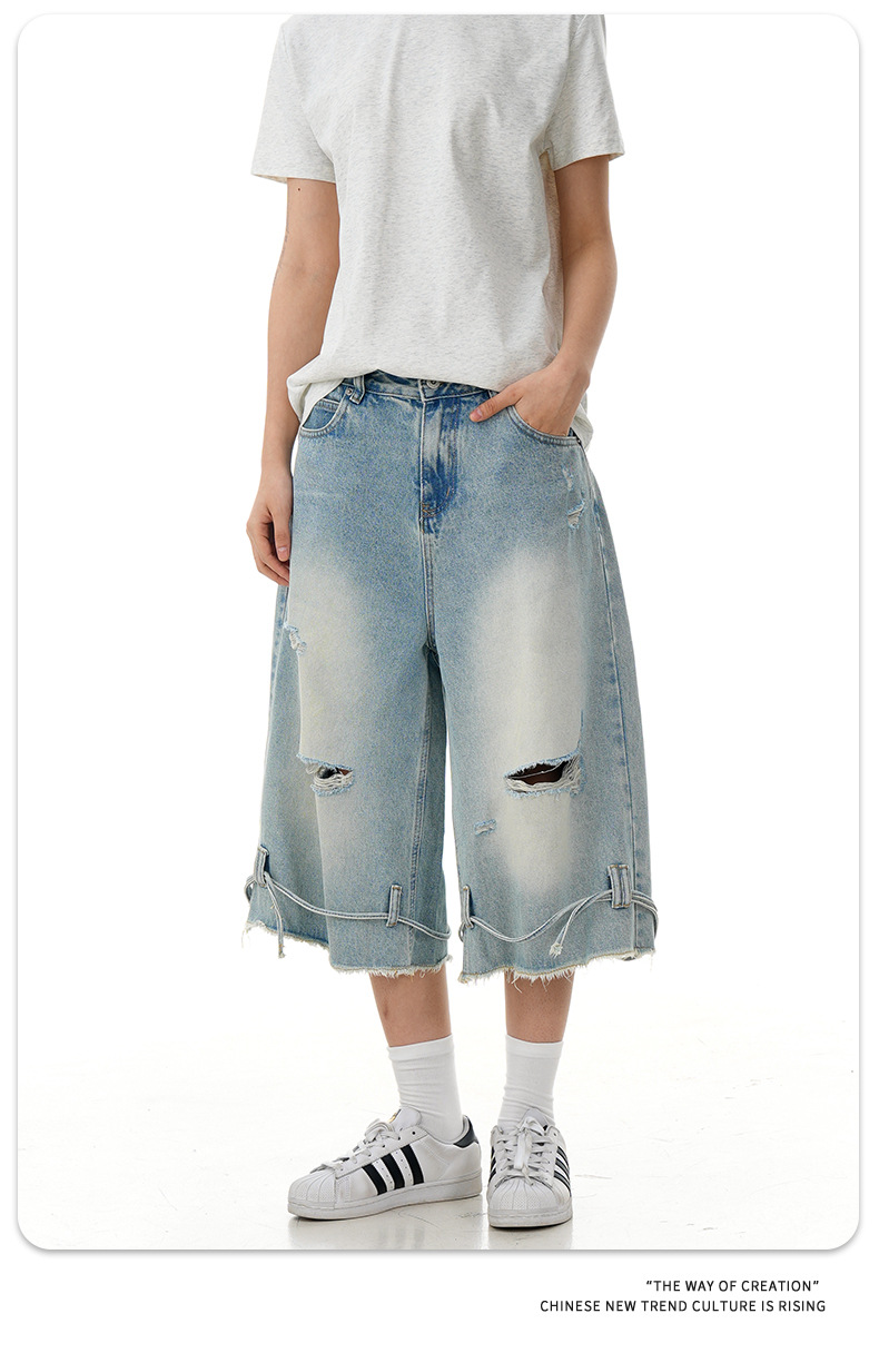 Pantalones retro de algodón de corte clásico