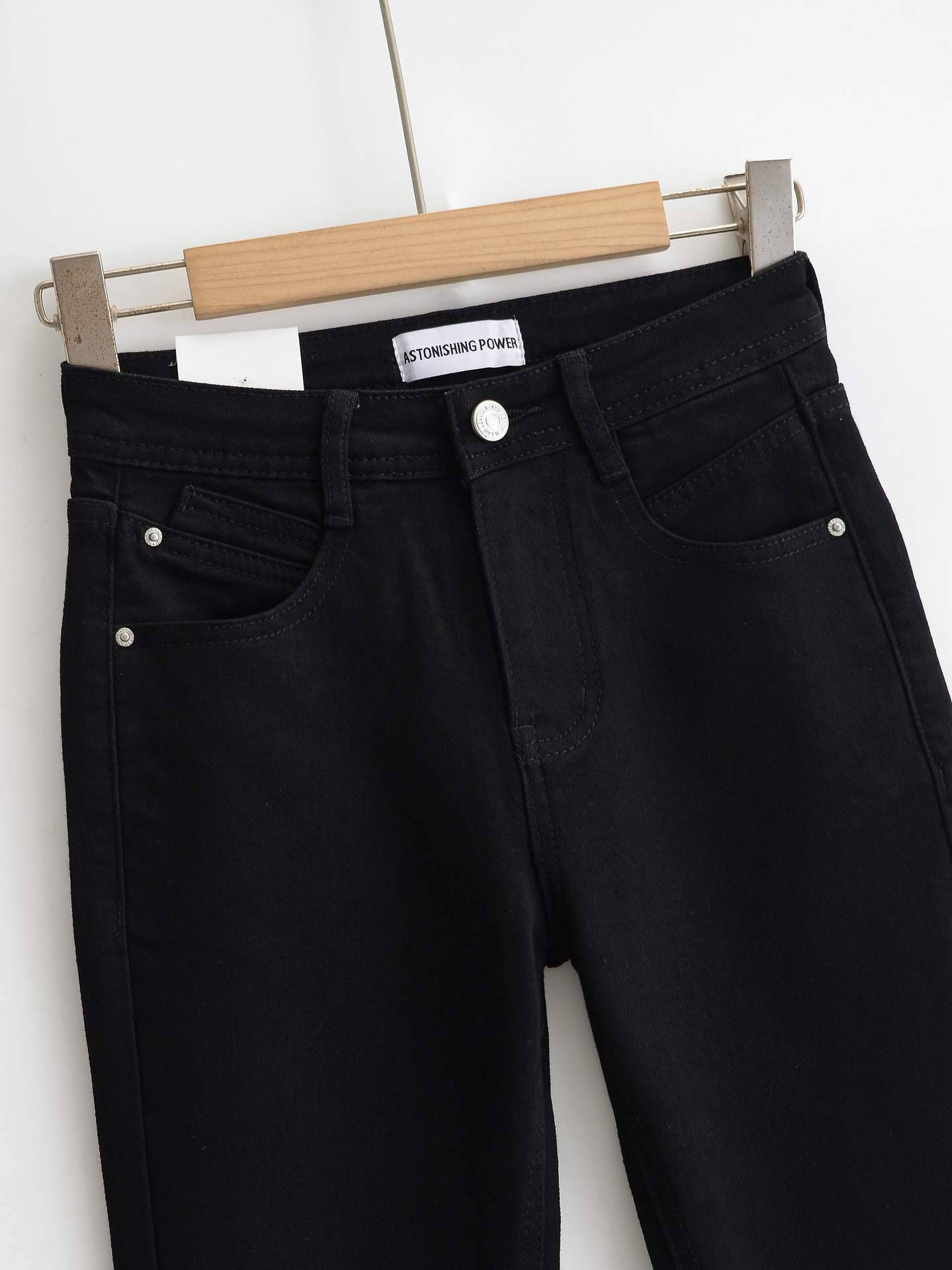 Pantalones skinny retro de cintura alta para niños