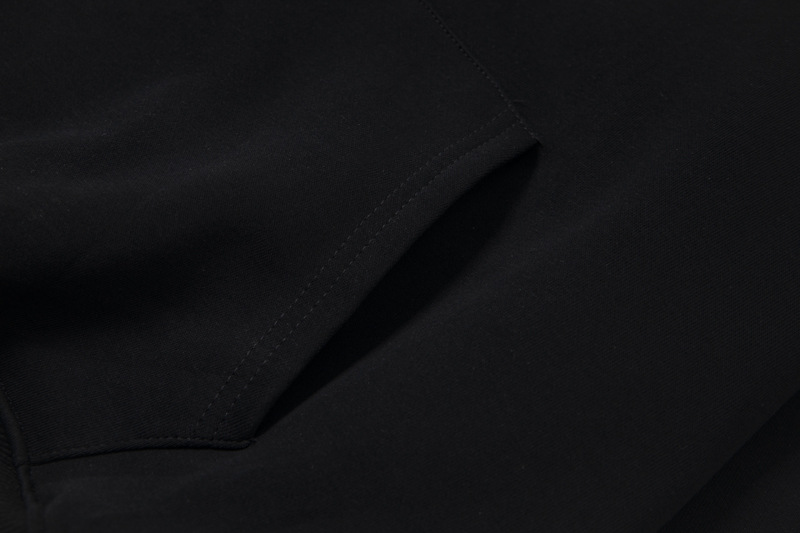 Sudadera con capucha oversized de algodón con letras bordadas utilitaria
