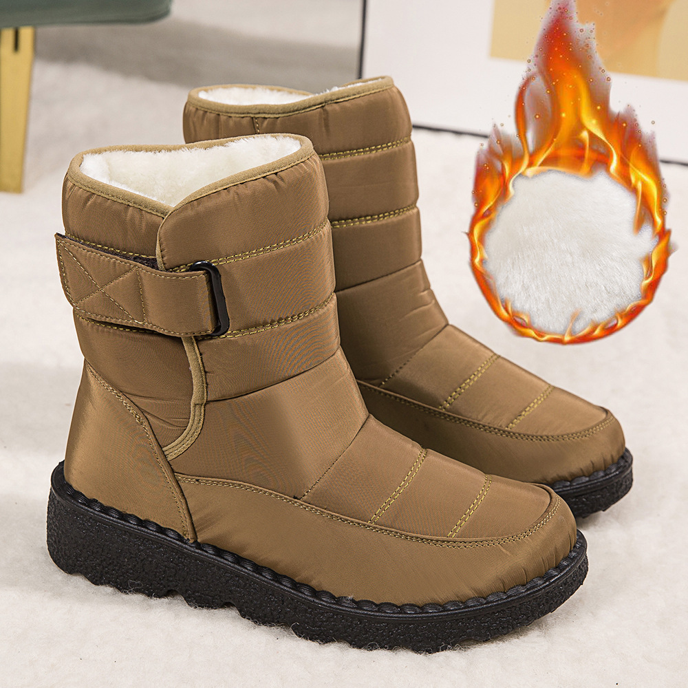 Botas de mujer altas aislantes contra el frío resistentes al agua