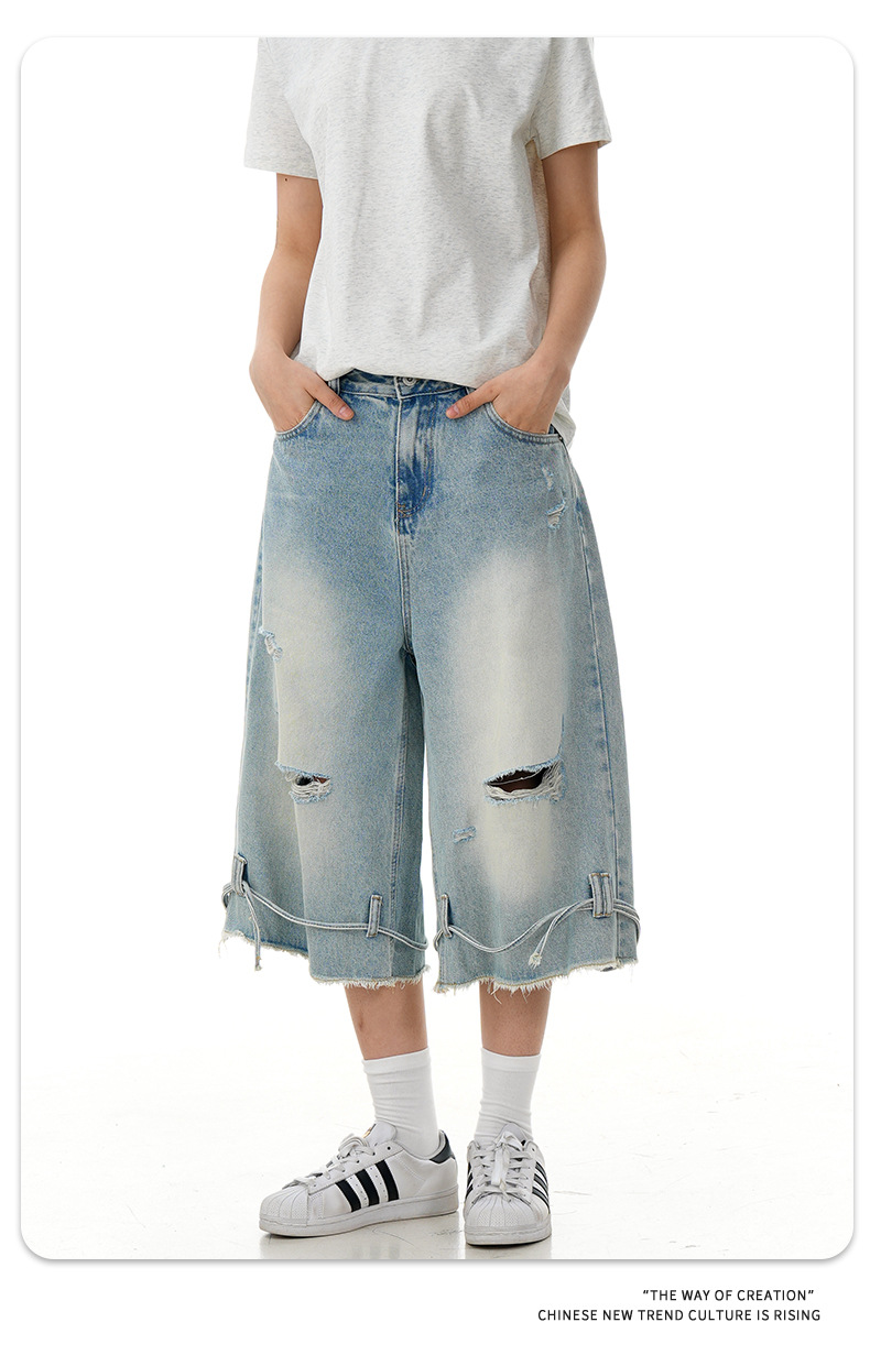 Pantalones retro de algodón de corte clásico
