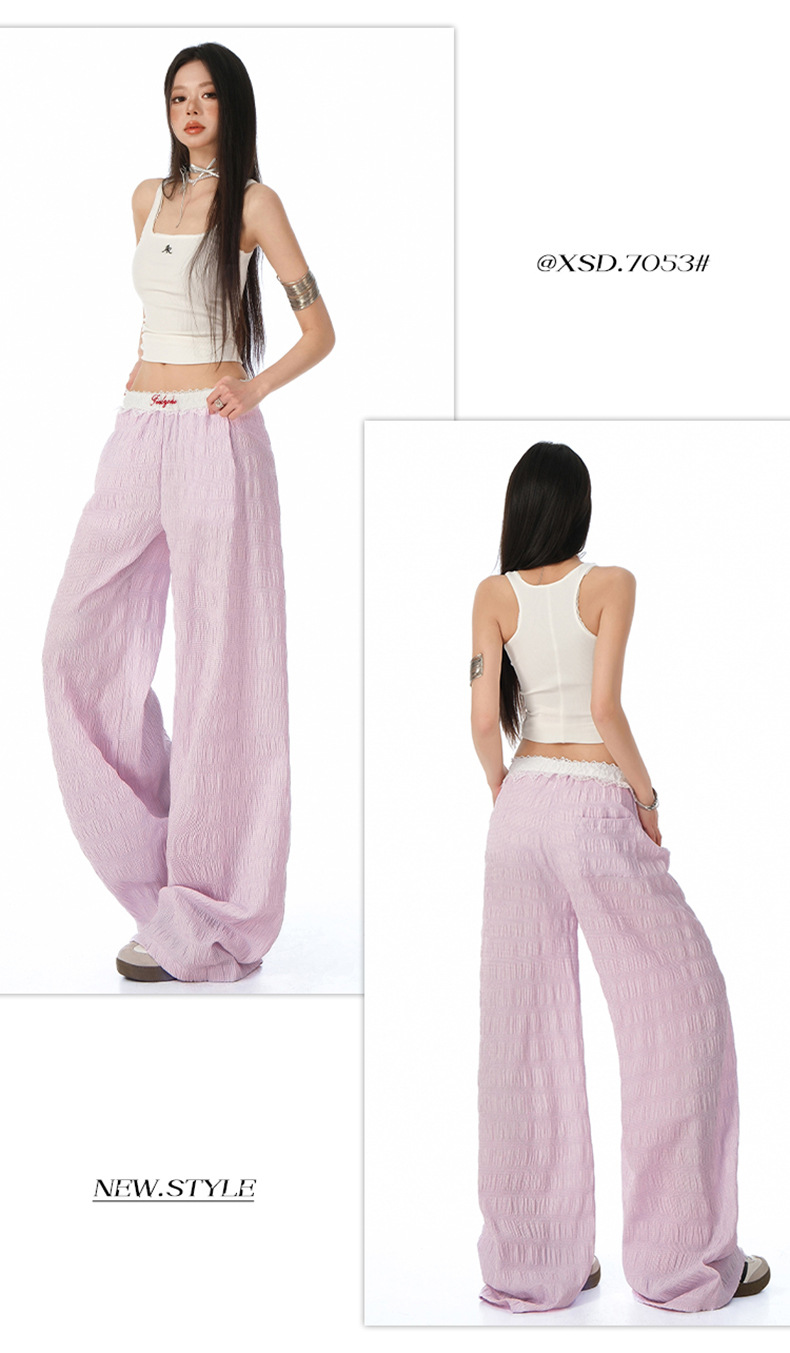 Pantalones palazzo fluidos para mujer