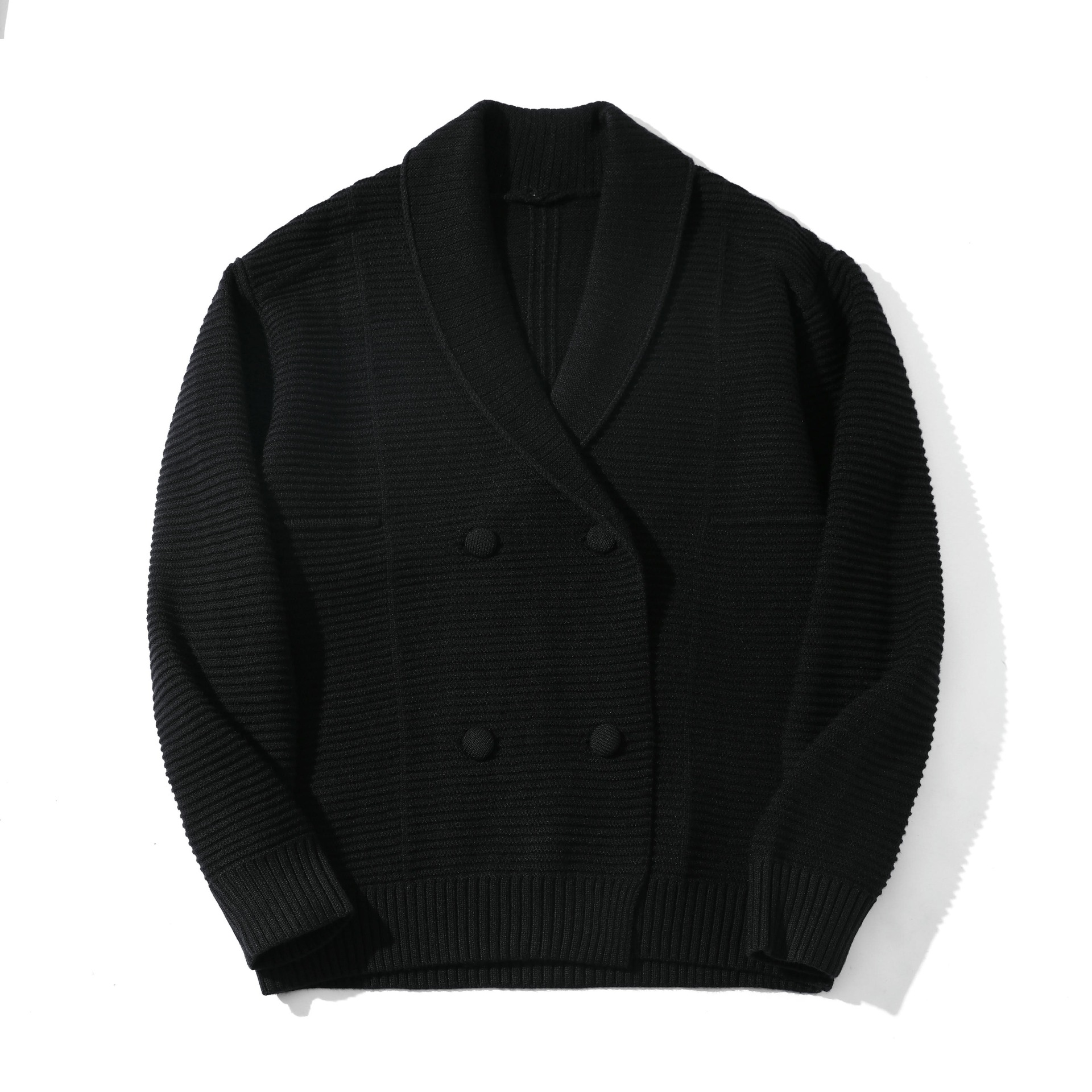Cardigan oversized de manga larga de jacquard de nailon de ropa de trabajo japonesa