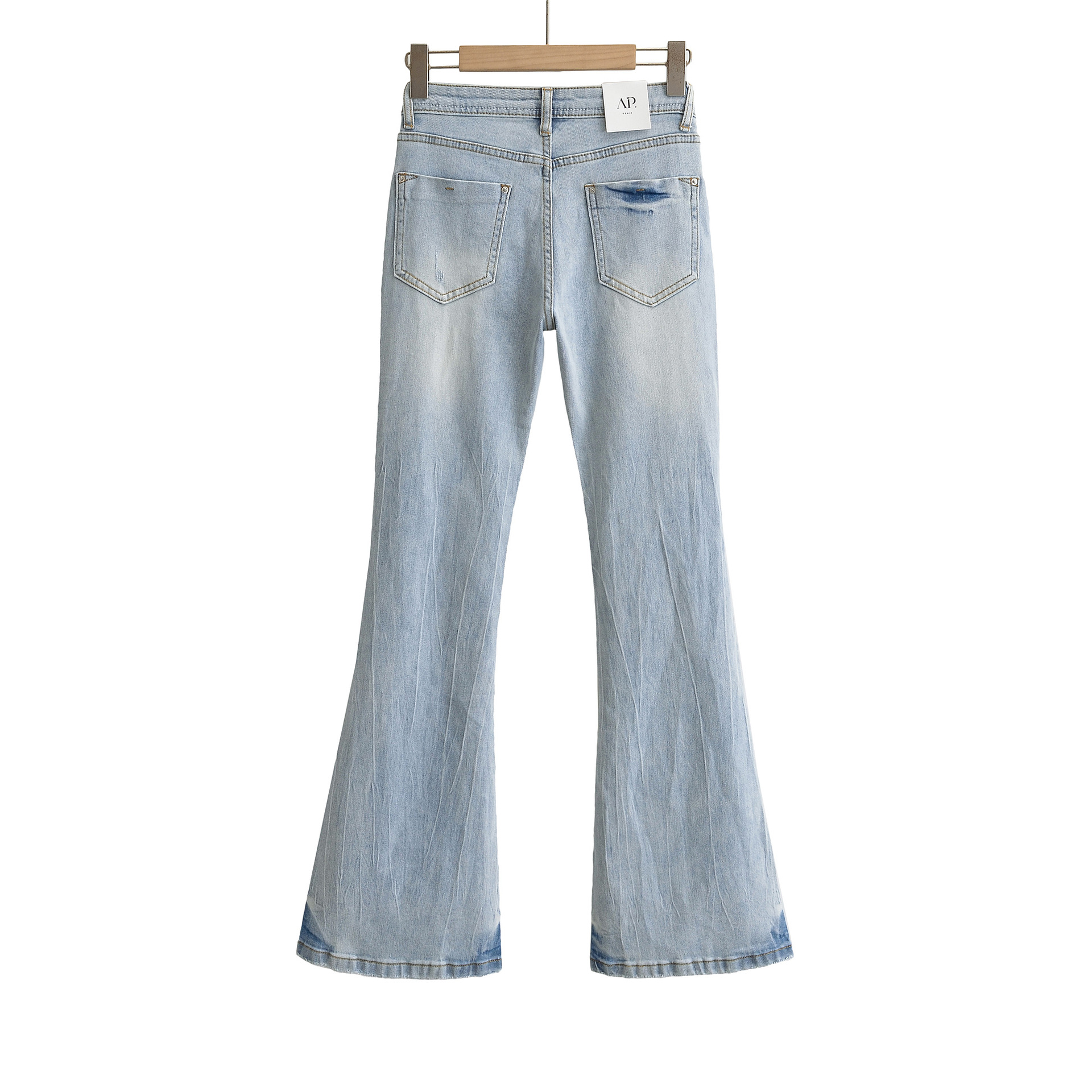Pantalones skinny retro de cintura alta para niños