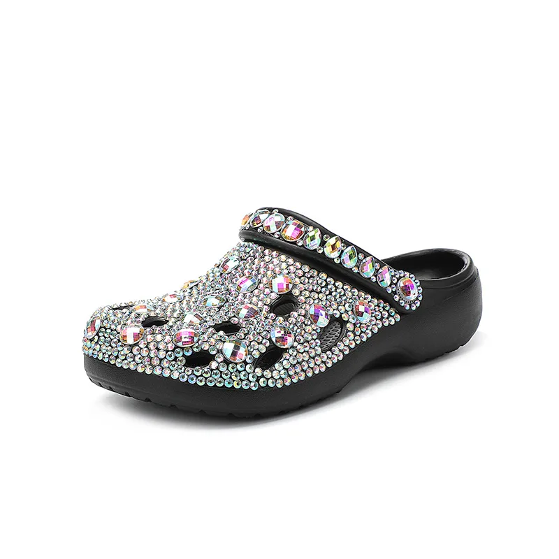 Mujeres mules costeras con adornos de cristal