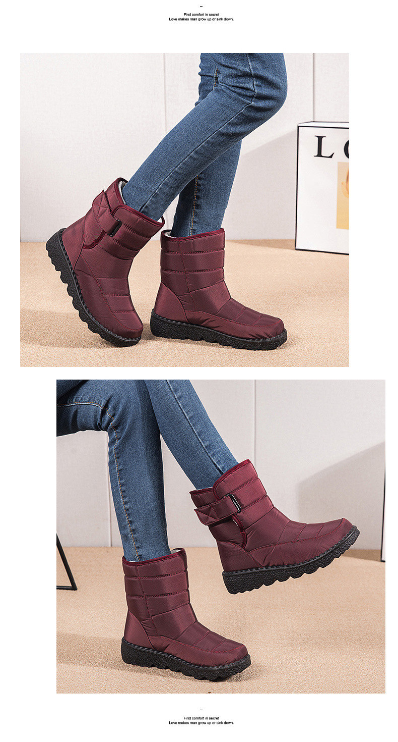 Botas de mujer altas aislantes contra el frío resistentes al agua