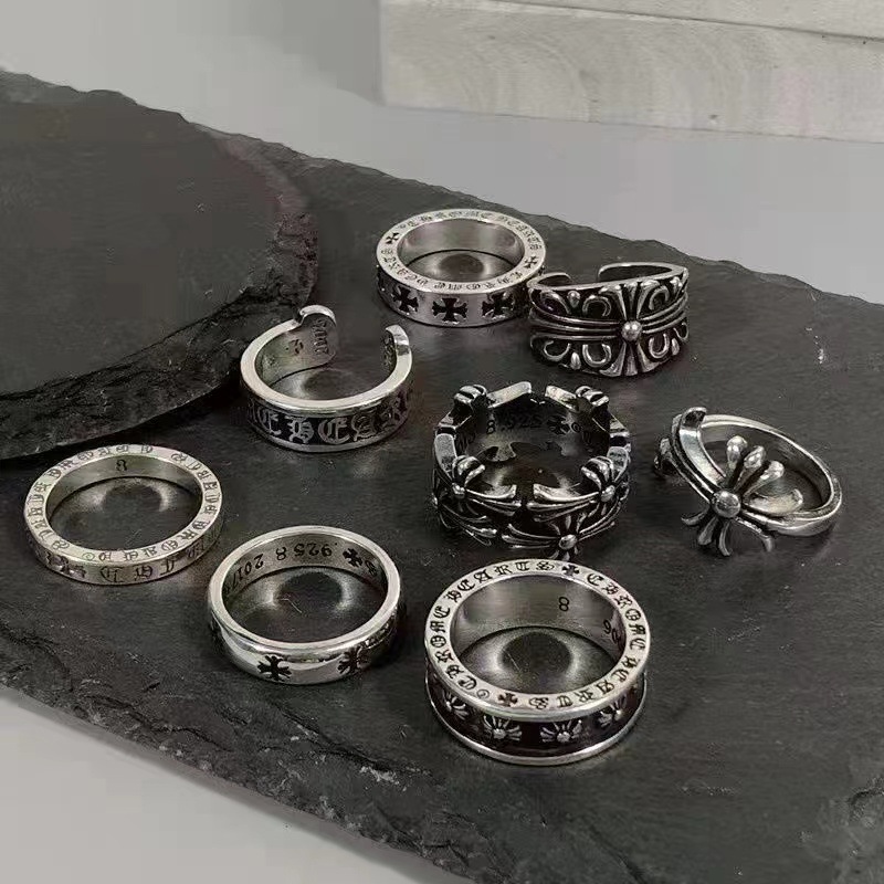 Anillo de crucifijo unisex
