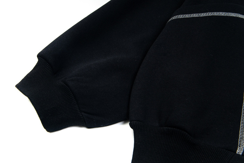Sudadera con capucha y cremallera de estilo callejero, de ajuste relajado, con estampado de letras