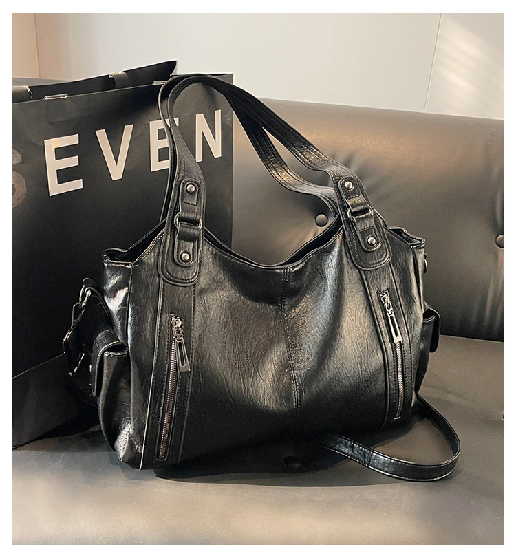Bolso de mano convertible espacioso de poliuretano para damas