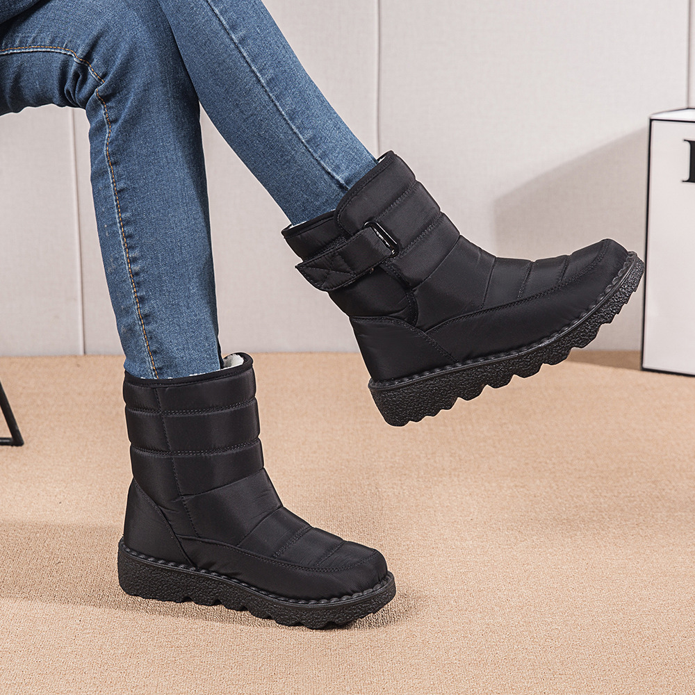 Botas de mujer altas aislantes contra el frío resistentes al agua