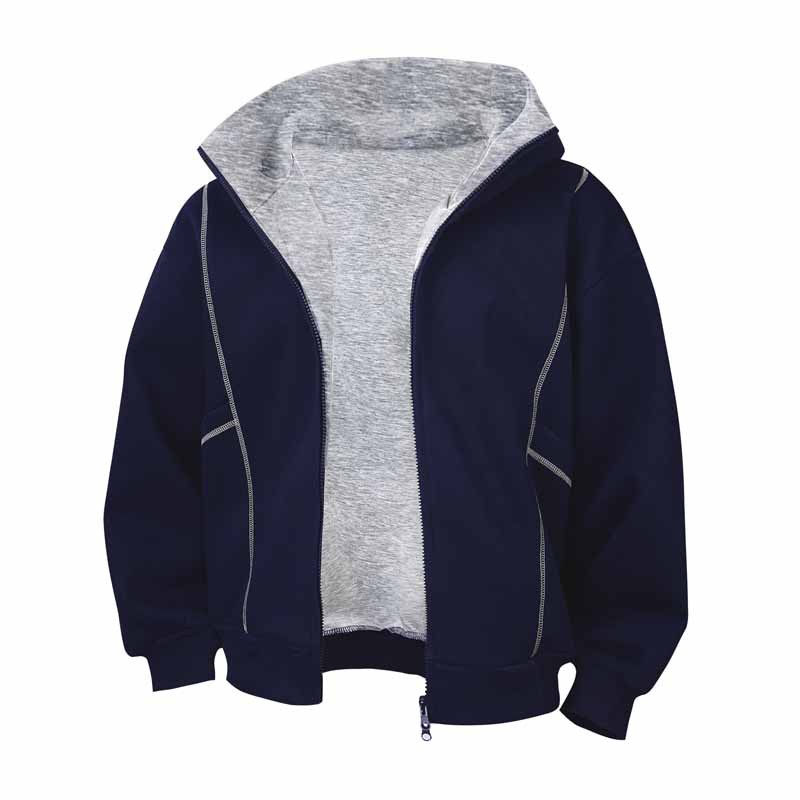 Sudadera con capucha y cremallera de estilo callejero, de ajuste relajado, con estampado de letras