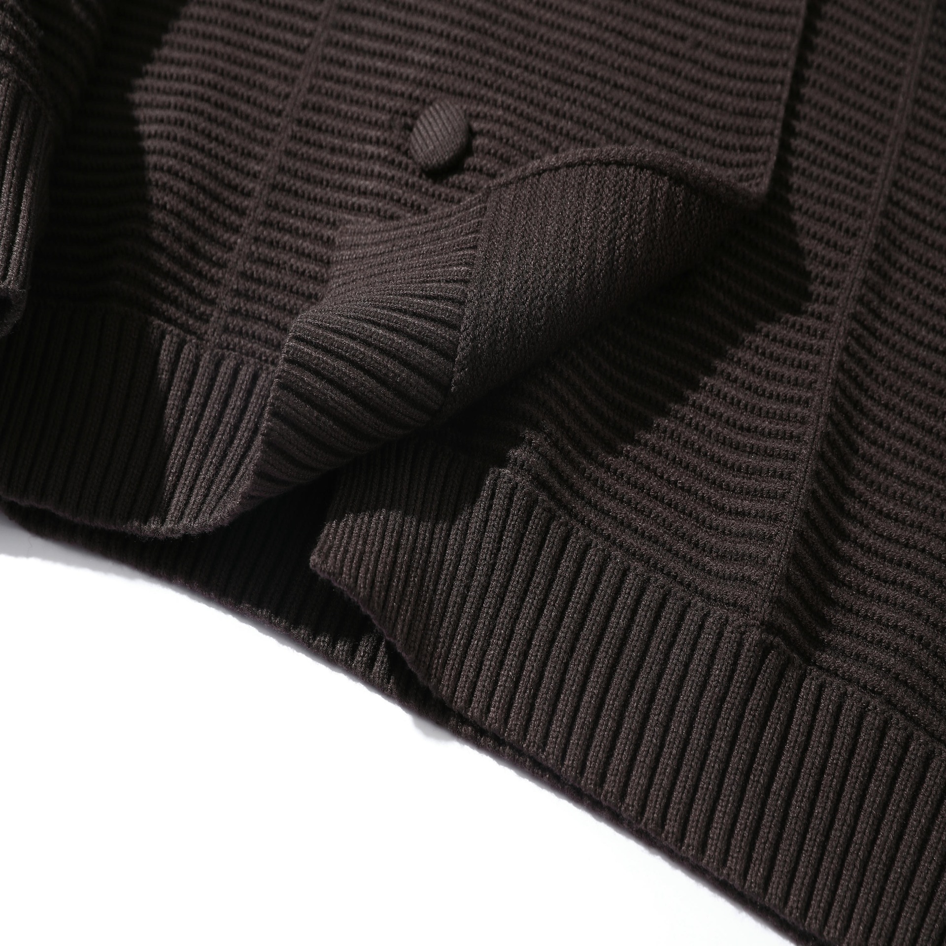 Cardigan oversized de manga larga de jacquard de nailon de ropa de trabajo japonesa