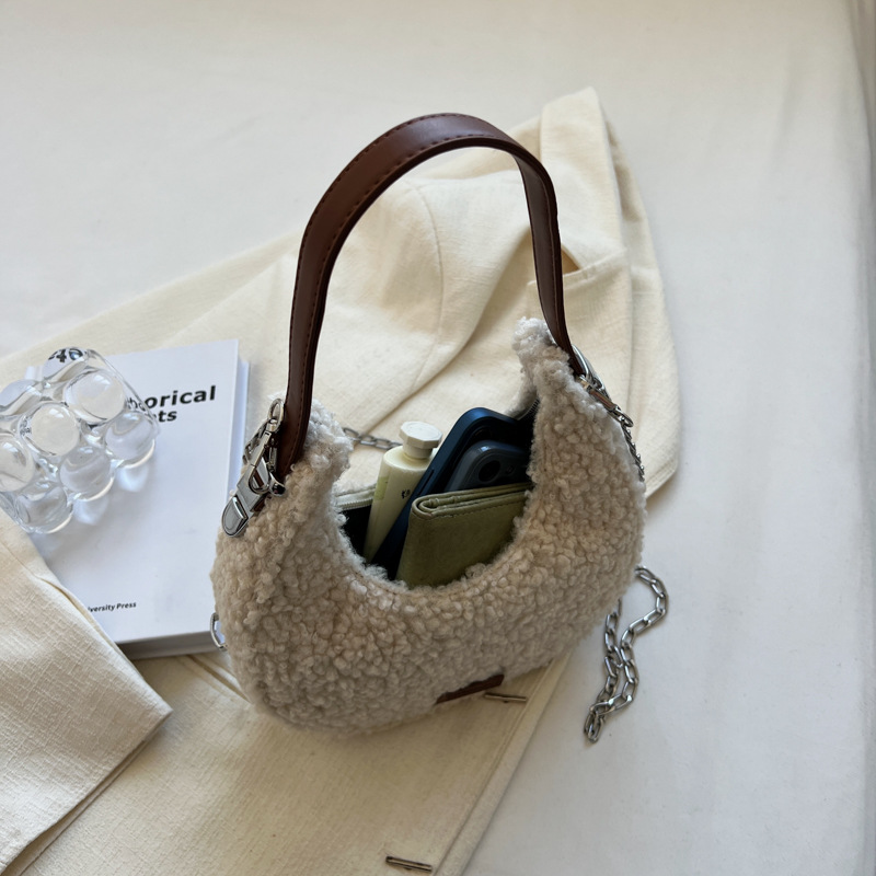 Bolso bandolera esponjoso para mujeres