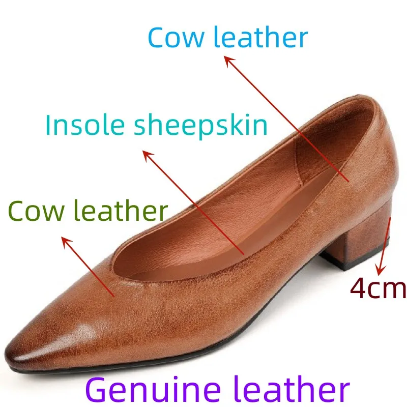 Zapatos de tacón bloque de vestir profesional para uso diario