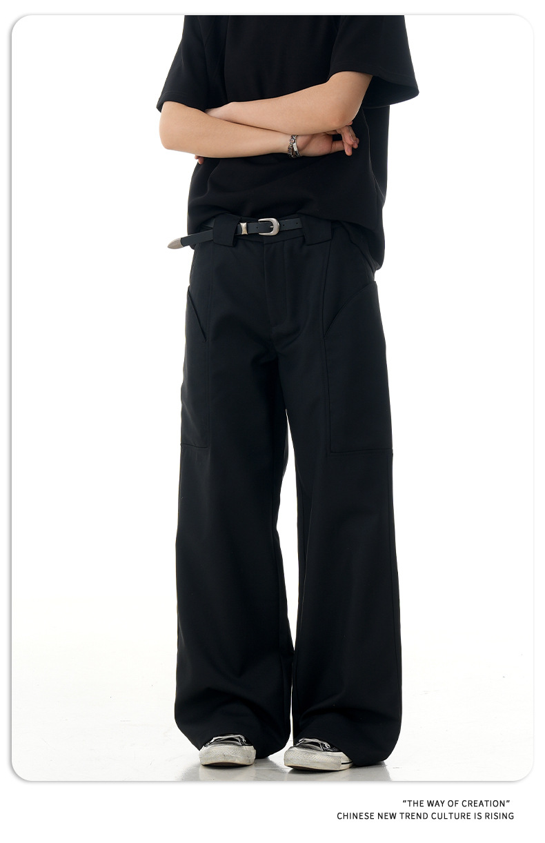 Pantalones de oficina holgados unisex