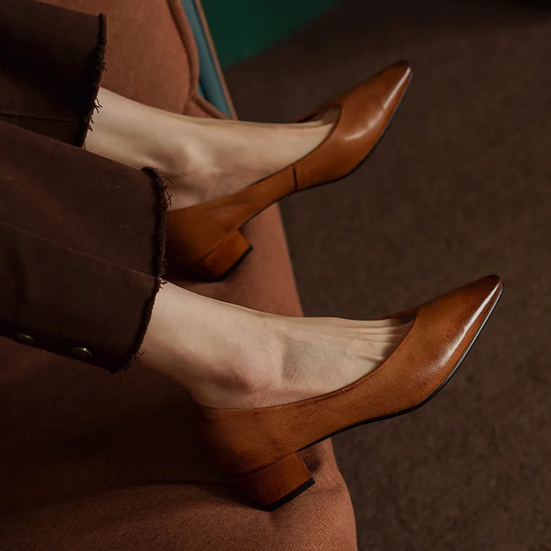 Zapatos de tacón bloque de vestir profesional para uso diario