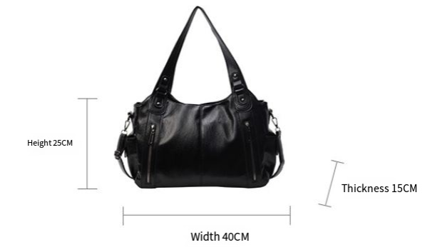 Bolso de mano convertible espacioso de poliuretano para damas