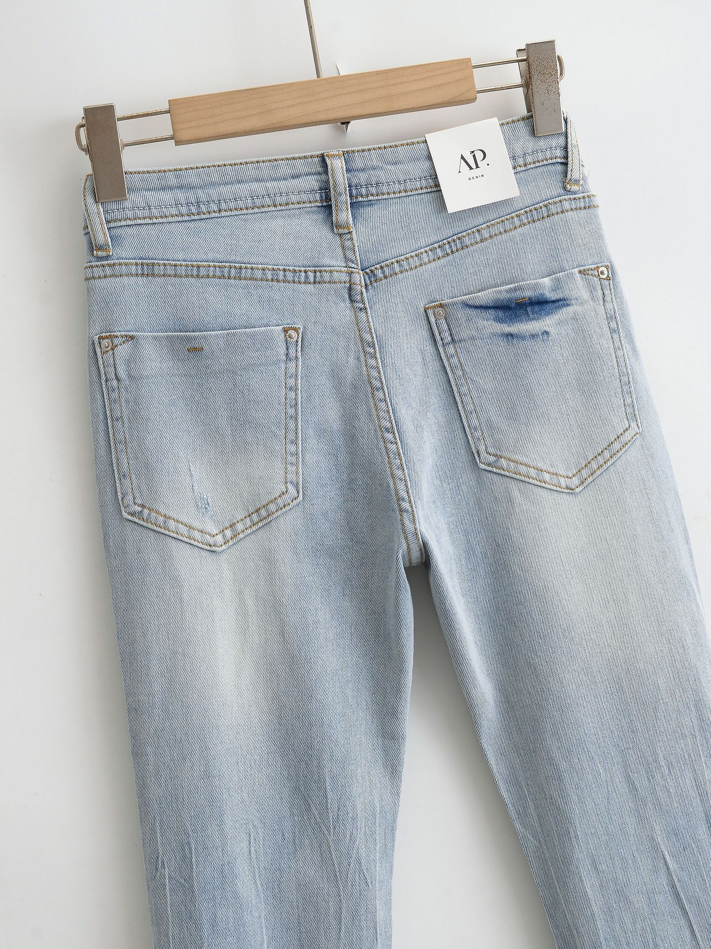 Pantalones skinny retro de cintura alta para niños