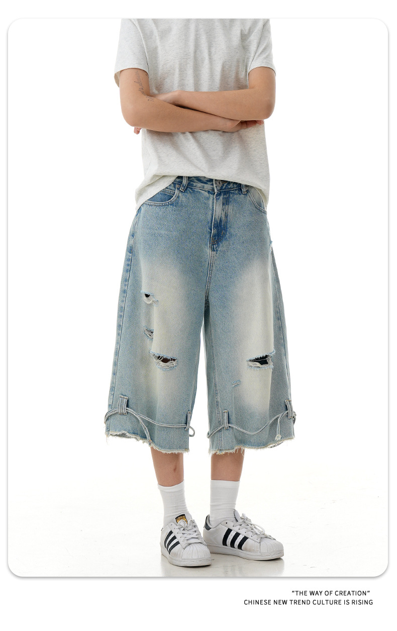Pantalones retro de algodón de corte clásico