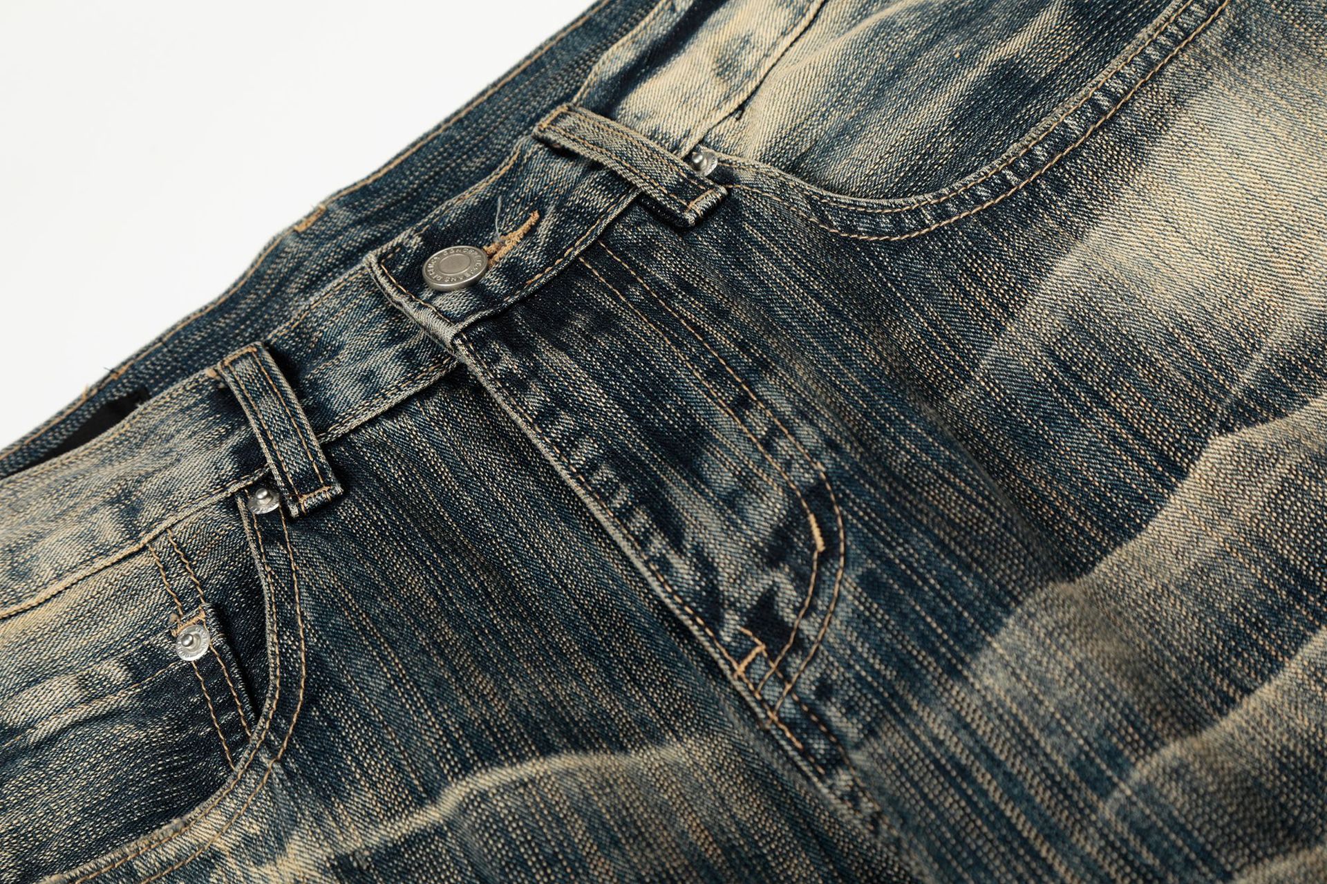 Pantalones palazzo holgados desgastados de estilo urbano