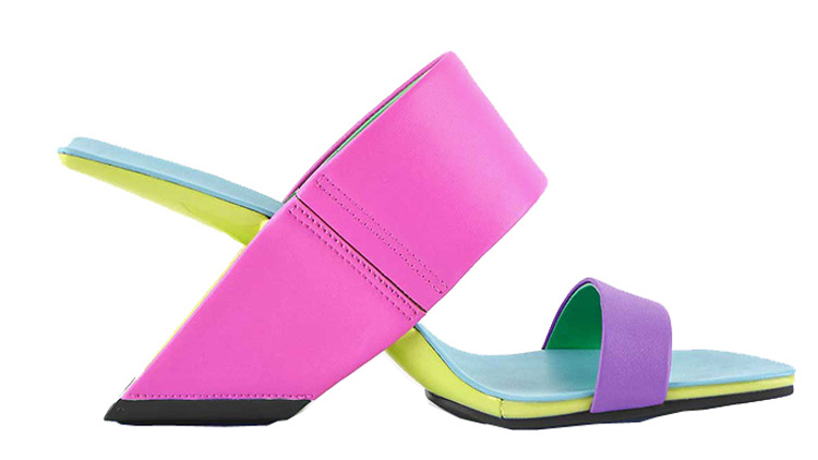 Pantuflas para mujer con bloque delantero de caja