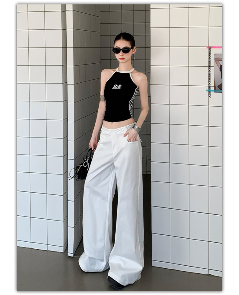 Pantalón Palazzo Maxi de cintura alta en marfil, fresco y ligero