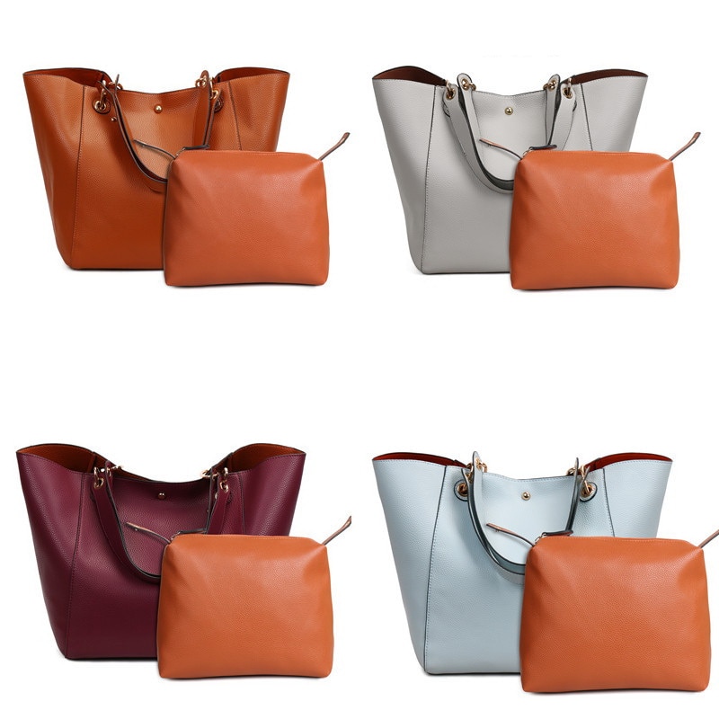 Bolso bandolera espacioso de poliuretano para damas