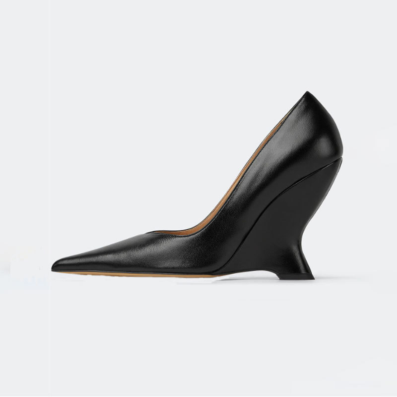 Zapatos de tacón stiletto de microfibra entallados para mujer