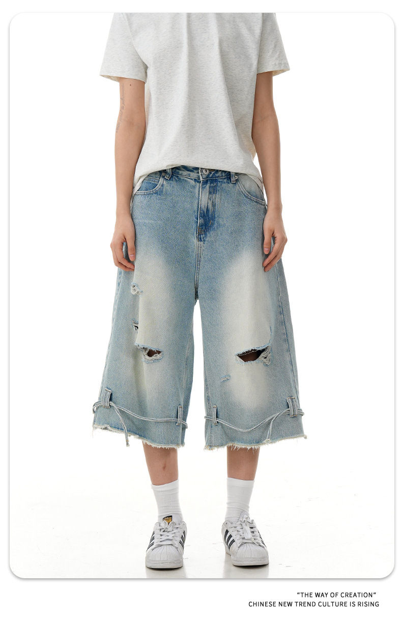 Pantalones retro de algodón de corte clásico