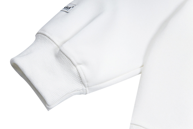 Sudadera con capucha oversize de algodón de manga larga con estampado de tipografía