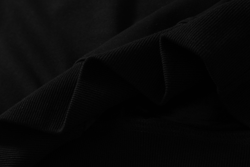 Sudadera con capucha holgada de algodón a rayas para hombre