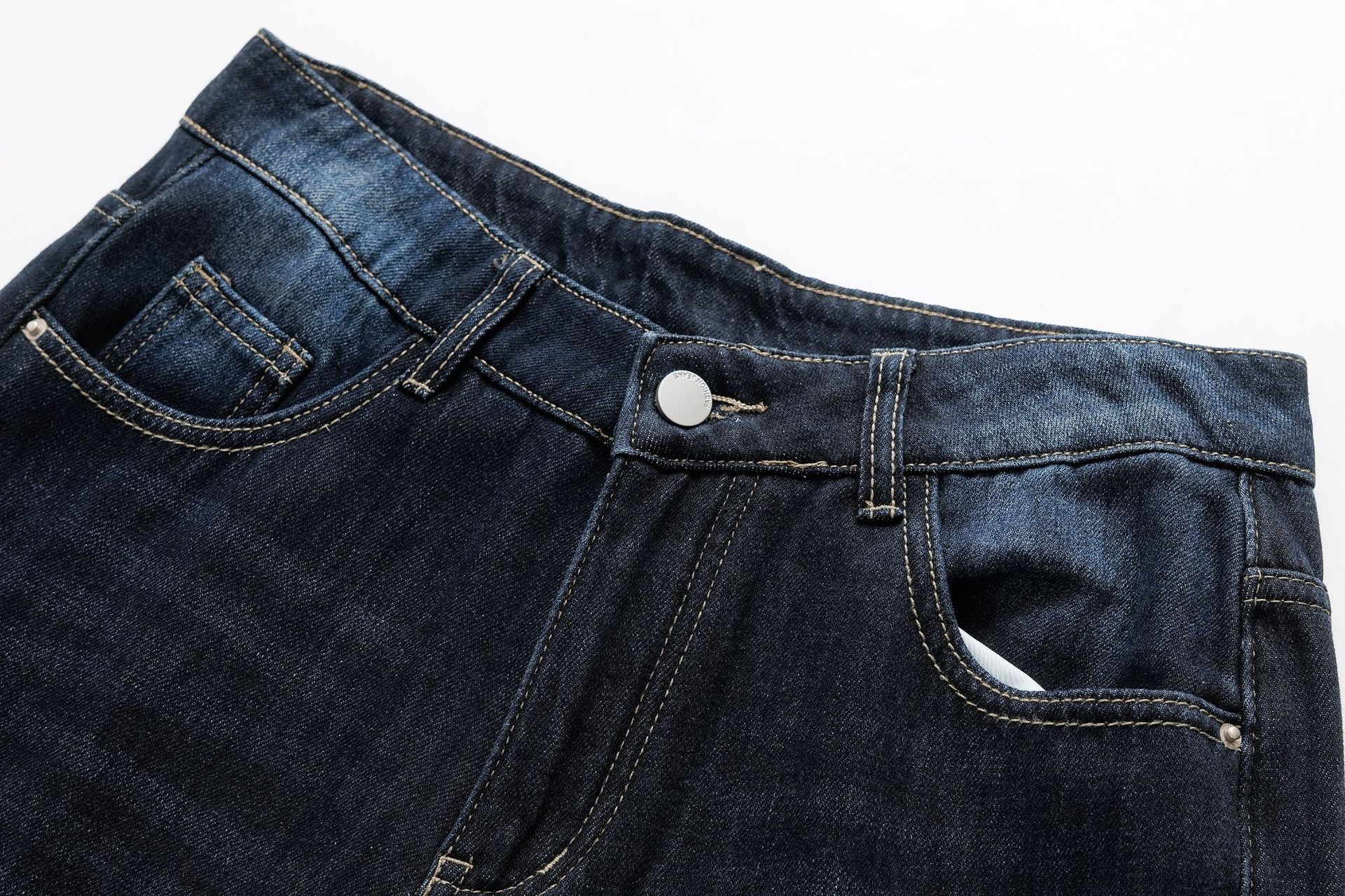 Pantalones pitillo vintage de cinco bolsillos elásticos acogedores