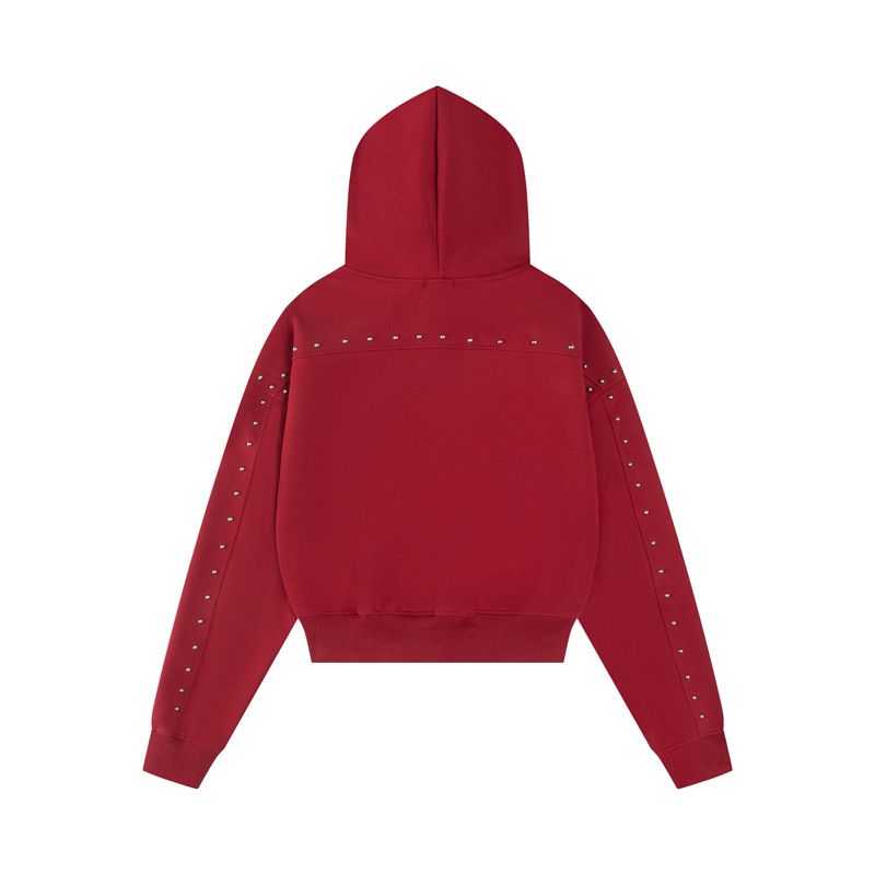 Cardigan urbano de algodón con estampado de letras, manga larga y recortado