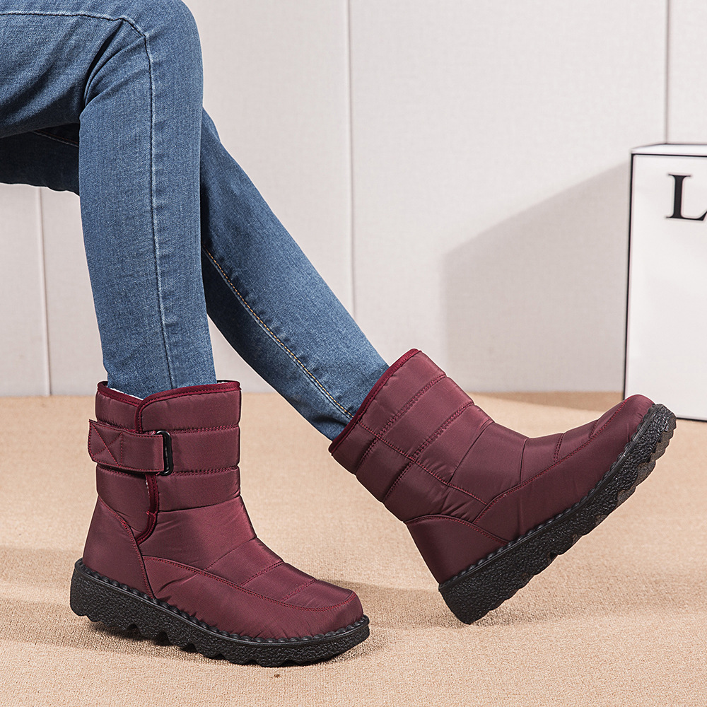 Botas de mujer altas aislantes contra el frío resistentes al agua