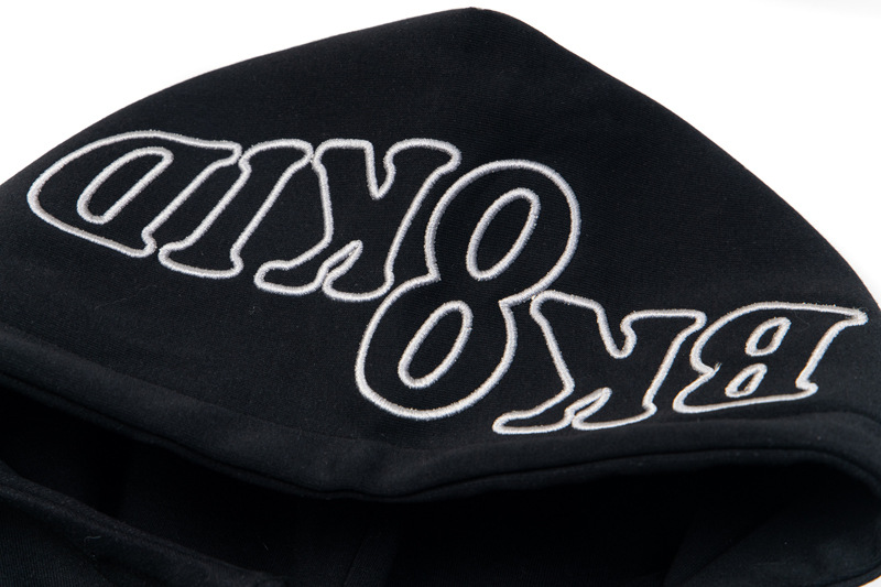 Sudadera con capucha y cremallera de estilo callejero, de ajuste relajado, con estampado de letras