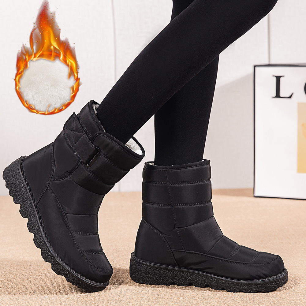 Botas de mujer altas aislantes contra el frío resistentes al agua