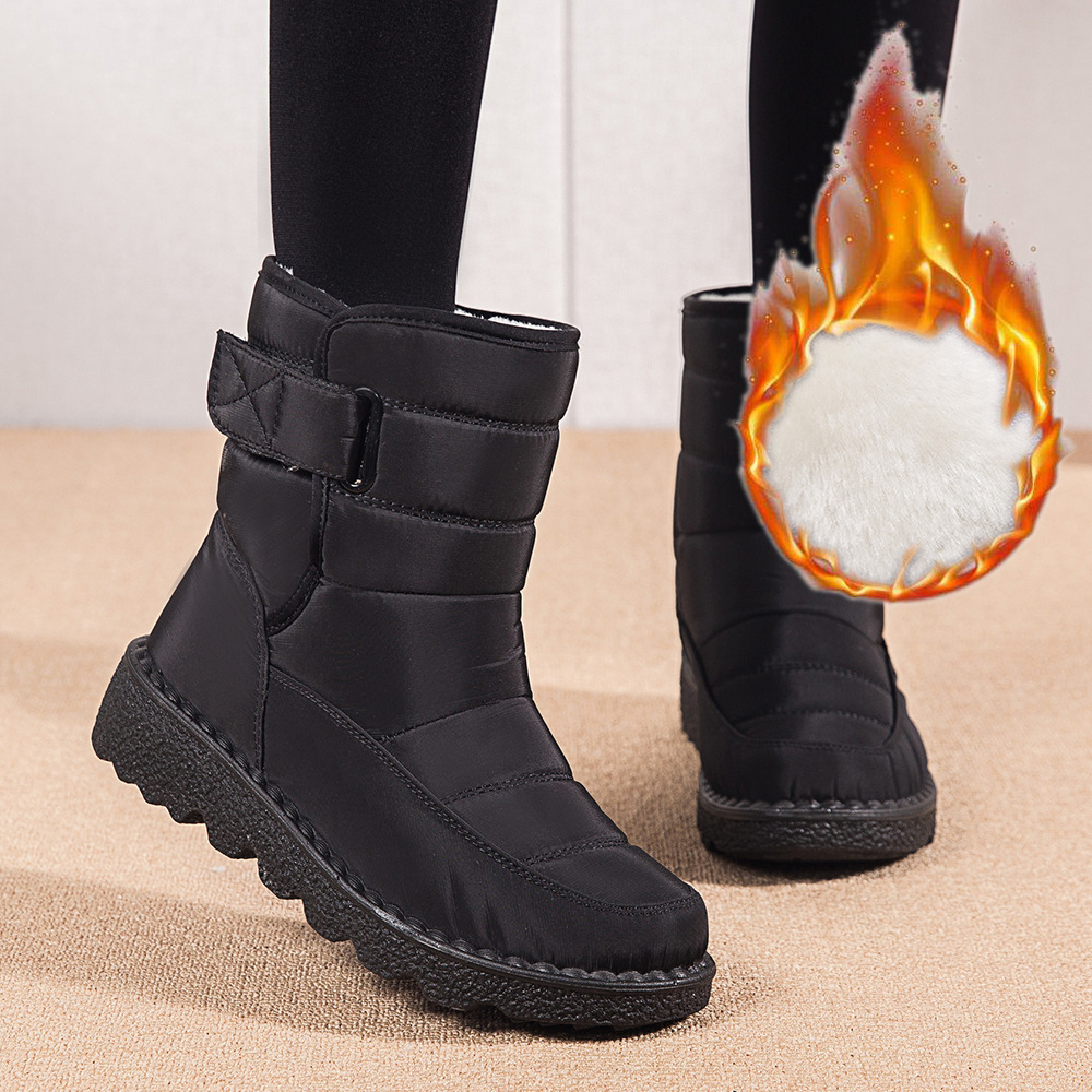 Botas de mujer altas aislantes contra el frío resistentes al agua