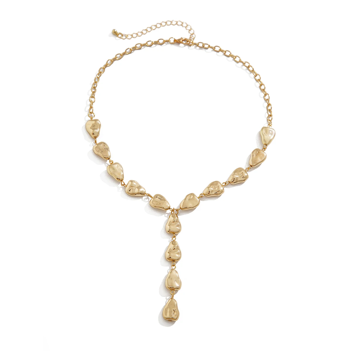 Lariat de resina con personalidad con flecos de gota