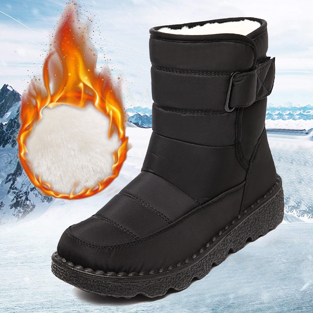 Botas de mujer altas aislantes contra el frío resistentes al agua