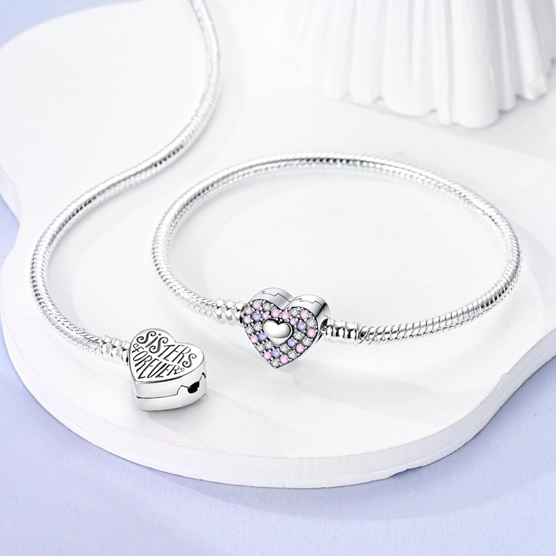 Pulsera de eslabones de cuentas hecha a mano con motivos de vida marina