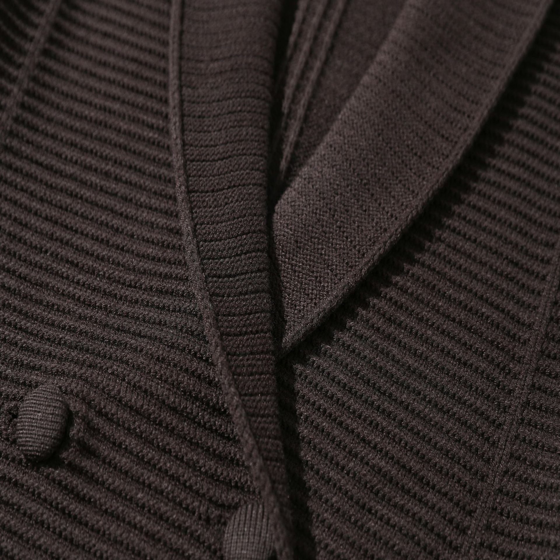 Cardigan oversized de manga larga de jacquard de nailon de ropa de trabajo japonesa