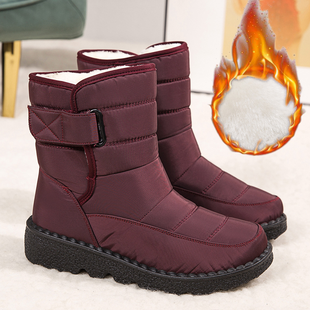 Botas de mujer altas aislantes contra el frío resistentes al agua