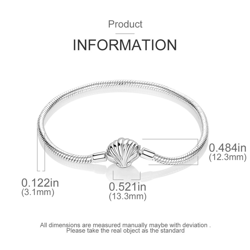 Pulsera de eslabones de cuentas hecha a mano con motivos de vida marina