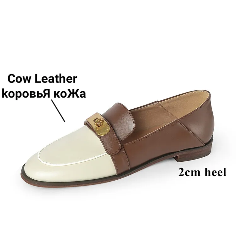 Mocasines de hebilla de doble tono para ella