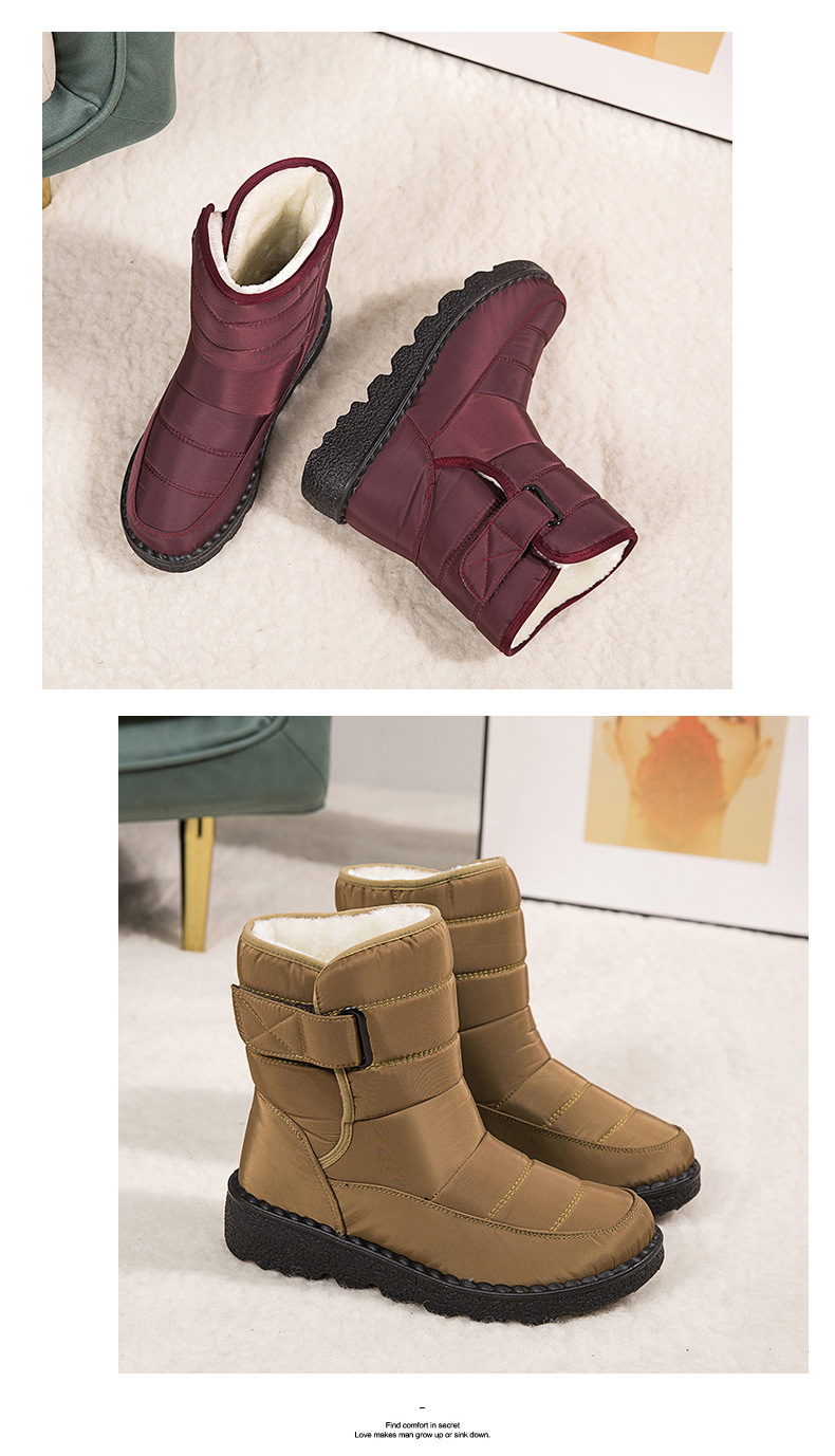 Botas de mujer altas aislantes contra el frío resistentes al agua