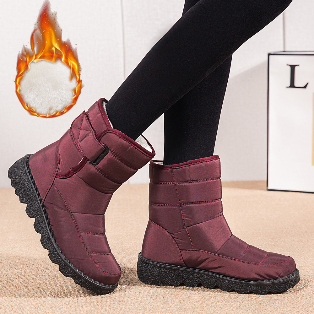 Botas de mujer altas aislantes contra el frío resistentes al agua