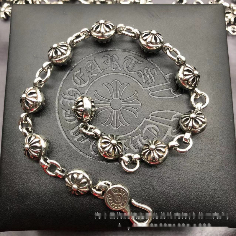 Pulsera unisex retro de cobre con múltiples motivos